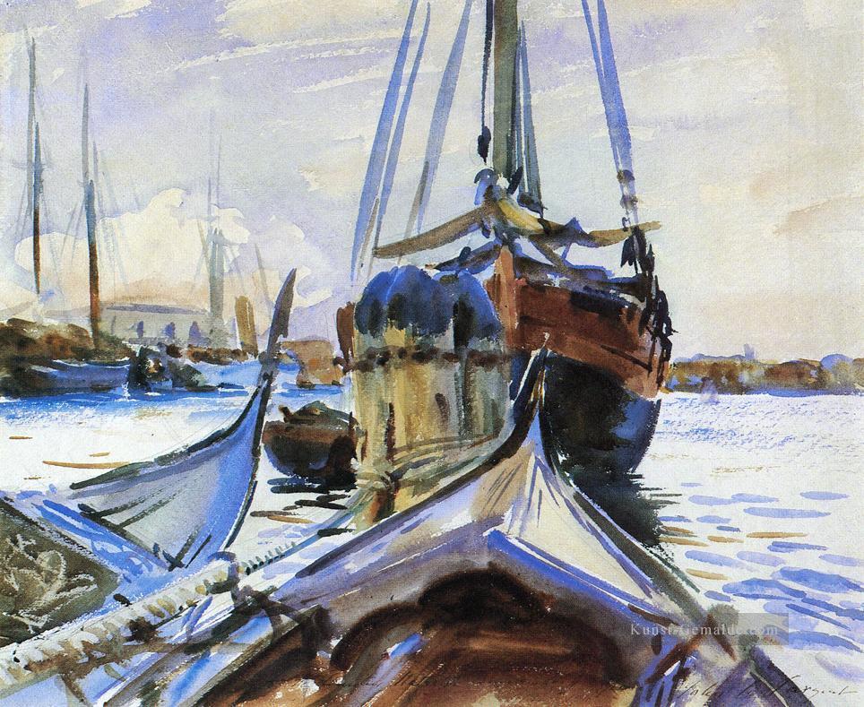 Venedig Boot John Singer Sargent Ölgemälde